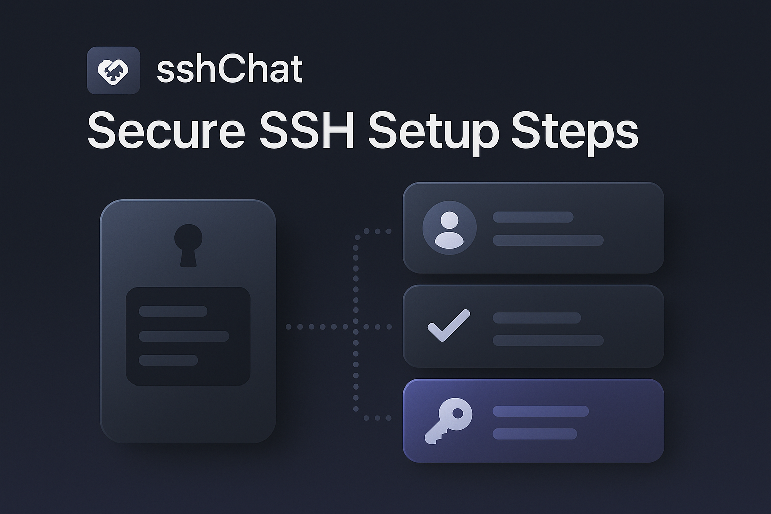 sshChat tutorial artwork